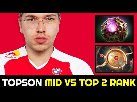 T1.TOPSON Mid vs TOP 2 Rank & KUKU — Signature Pugna vs Ember Spirit 7.32 Dota 2