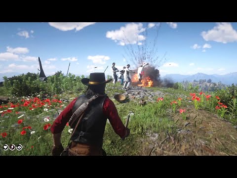 RDR2 - Something strange will happen if you kill the Chelonians before they fall off the cliff..