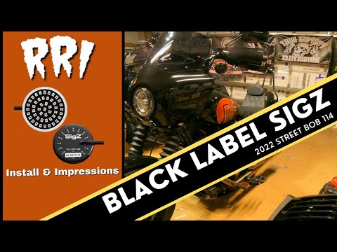 RRI BLACK LABEL LED TURN SIGNALS HARLEY DAVIDSON STREET BOB 114