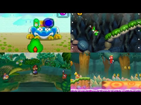 Evolution of Poison and Swamp Levels in Mario Games
