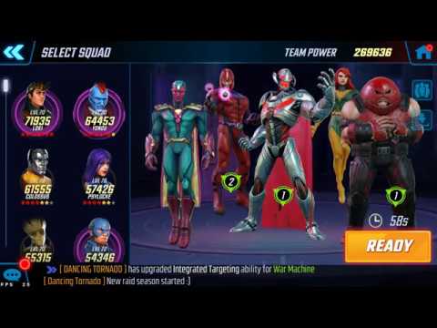 Marvel Strike Force - Arena Vs. Ultron, Phoenix, Punisher, Vision and Minerva