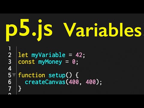P5 Js Javascript Variables