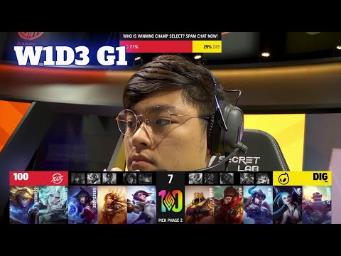 100 vs DIG | Week 1 Day 3 S12 LCS Summer 2022 | 100 Thieves vs Dignitas W1D3 Full Game