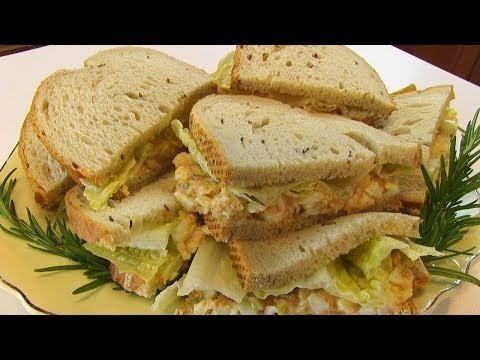 Betty's Deviled Ham and Egg Salad on Rye