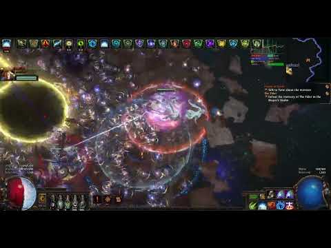 Poe 3.22 Spark Crit Carry with Aura Uber Shaper x2HP (deathless)