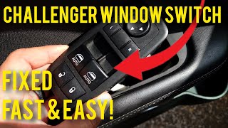 2009-2023 DODGE CHALLENGER CHARGER 300 DURANGO GRAND CHEROKEE MASTER WINDOW SWITCH FIXED FAST & EASY