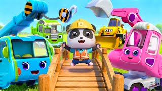 Construction Trucks are Here to Help | Excavator, Crane Truck | Nursery Rhyme & Kids Songs | BabyBus