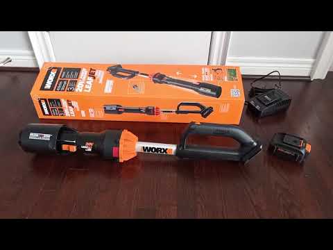 WORX 20V 4Ah Leafjet Blower video review by Sergio
