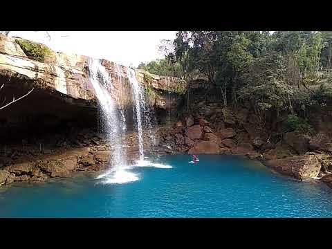 Little Rainbow appears over Krangsuri waterfall