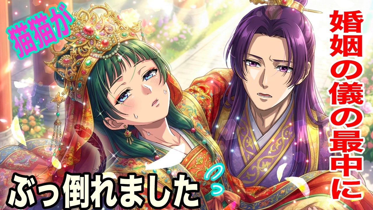 【薬屋のひとりごと】皇族の結婚式！皇弟と結婚式を挙げたら、豪華過ぎて、猫猫がブッ倒れちゃいました！【アニメ】【じんまお】
