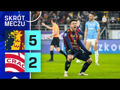 Pogoń - Cracovia | SKRÓT | Kosmiczny comeback! Z 0:2 na 5:2! | Ekstraklasa 2024/25 | 25. kolejka
