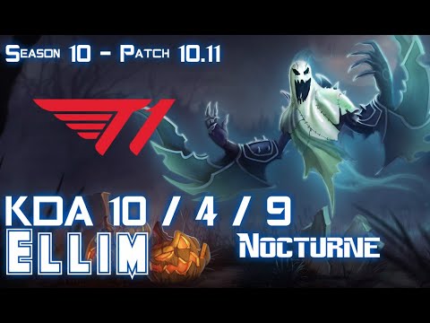 T1 Ellim NOCTURNE vs GRAVES Jungle - Patch 10.11 KR Ranked