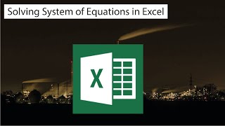 Solving System of Equations in Excel