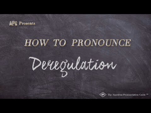 How to Pronounce Deregulation (Real Life Examples!)