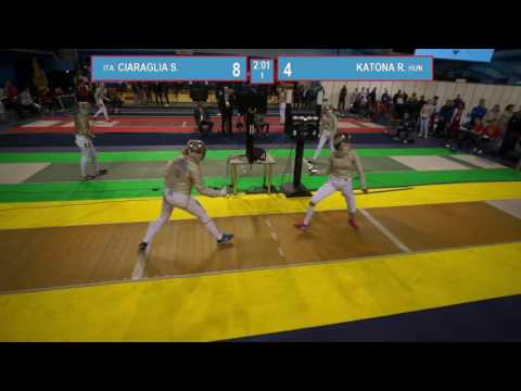 T32. KATONA Renta (HUN) - CIARAGLIA Sofia (ITA). Sabre women.