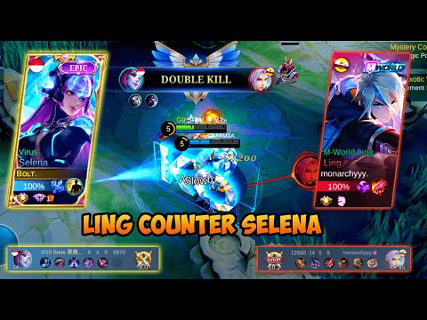 🟡HOW TO USE SELENA FIGHT AGAINST LING? LING COUNTER SELENA | SELENA GAMEPLAY |SELENA BEST BUILD 2022
