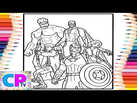 Avengers Coloring Pages/Hulk/Hawke Eye/Captain America/Different Heaven/Safe And Sound [NCS Release]