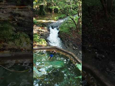 Piscina hermosa a la orilla de un río en Caluco, Sonsonate 🇸🇻