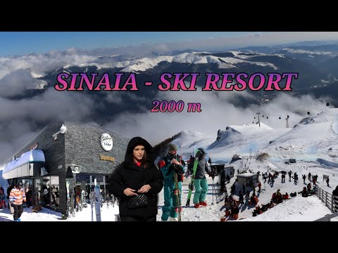 4K | Sinaia Ski Resort | Walking Tour | Snow Skiing Destination | Mountain View | Ski Holiday