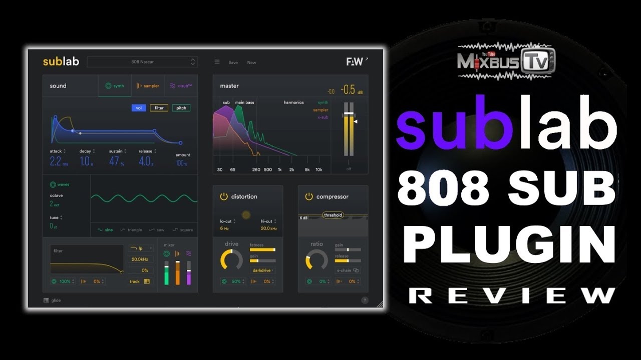 Best New Plugin for 808 beats, bass line and Sub sounds? SubLab FAW Virtual Instrument