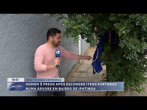 Criatividade Criminosa: Homem é preso após esconder itens furtados em uma árvore, em Ipatinga.