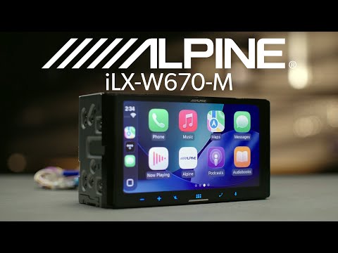 Alpine iLX-W670-M in-dash digital media receiver | Crutchfield