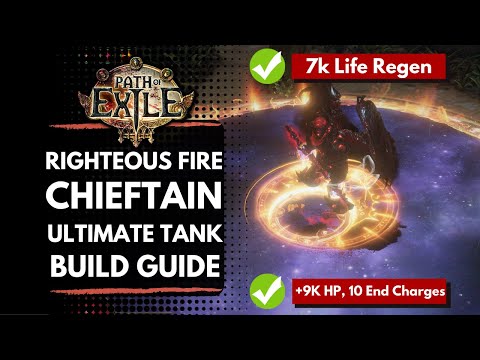 Path of Exile [3.11] Righteous Fire Ultimate Tank Build Guide, Great Clear/Bossing!!