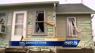 Download lagu Hail breaks windows, siding before pooling around home mp3 Download lagu Hail breaks windows, siding before pooling around home mp3