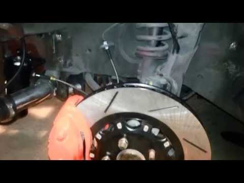 300ZX 4 POT FRONT BREMBO SRT8 INSTALL