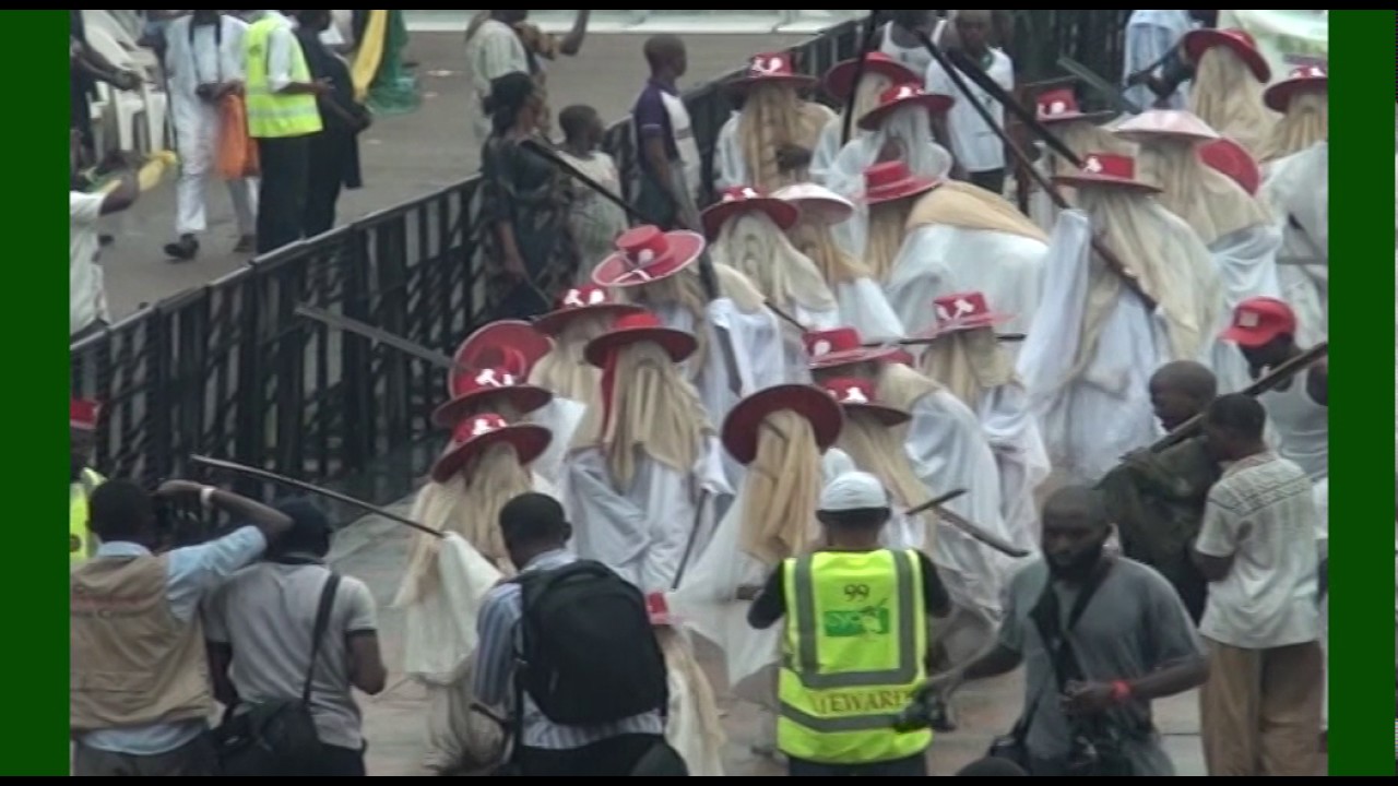 Eyo festival Dazzle Under rain to celebrate Lagos @50