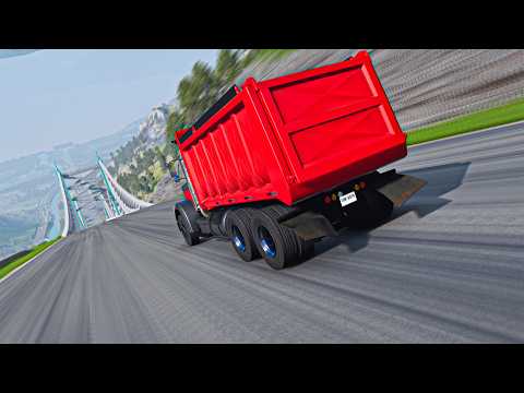 FULL THROTTLE Down The INSANE Long Downhill – No Brakes! | BeamNG.drive