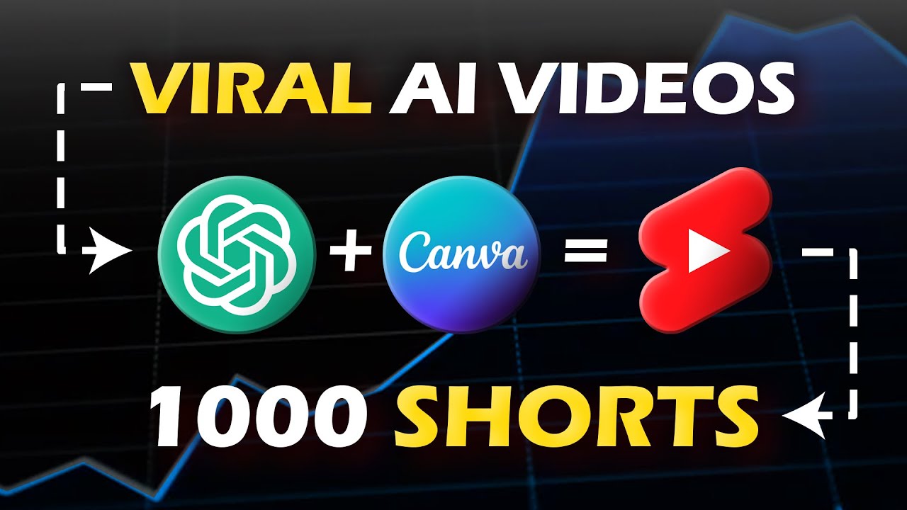 Bulk Create 1000 MONETIZABLE Youtube Shorts In 10 Min (ChatGPT + Canva)