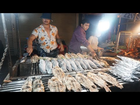 Amazing Night Street Food @Old Stadium - Street Food Scene at Night Tuol Sangke