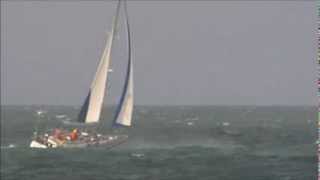preview picture of video 'Round the Island Yacht Race clips from Milford-on-sea 2012'
