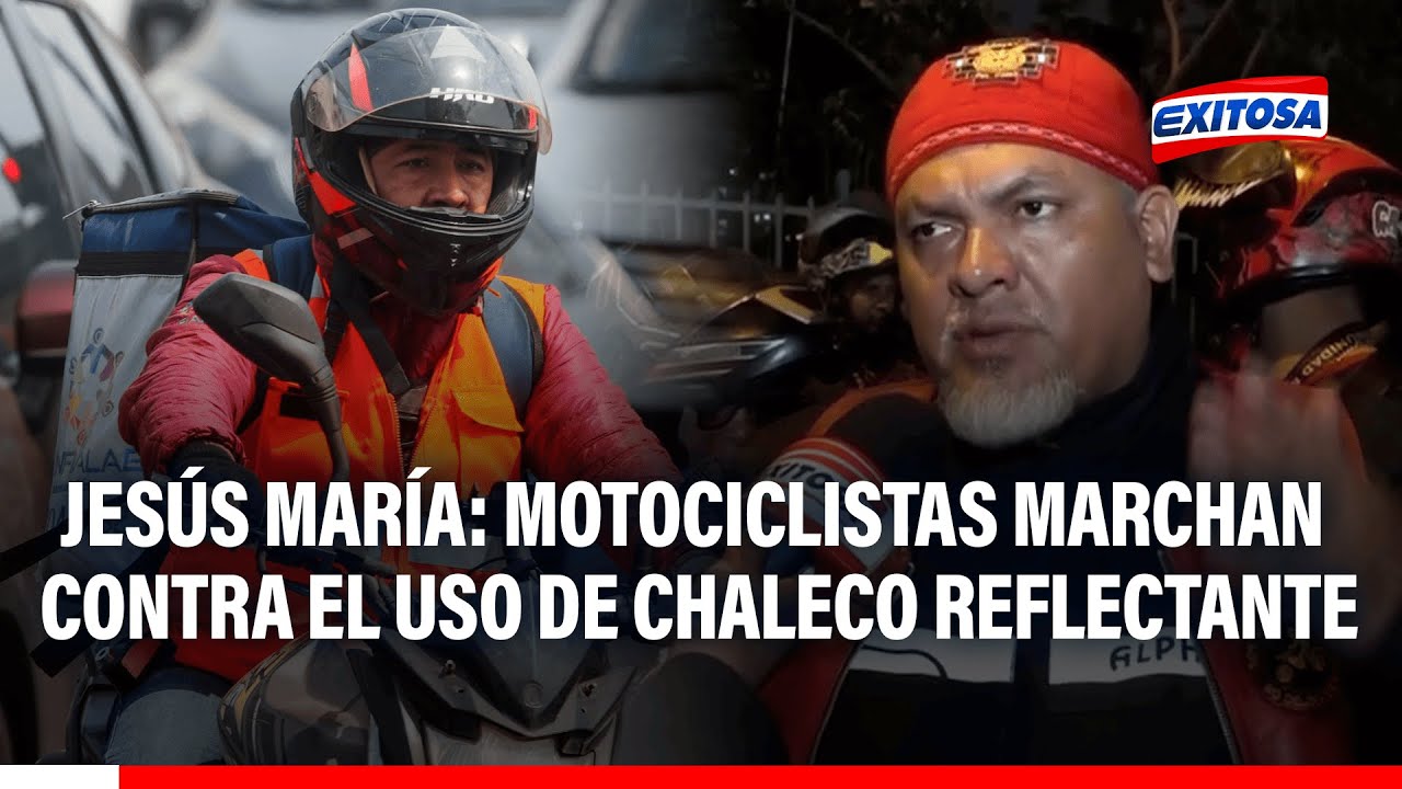 🔴🔵Motociclistas marchan en Jesús María contra el uso obligatorio de chaleco reflectante