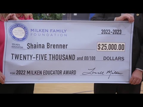 NJ Jackson $25,000.00 Milken Educator Award
