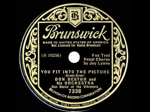 1934 Don Bestor - You Fit Into The Picture (Joy Lynne, vocal)