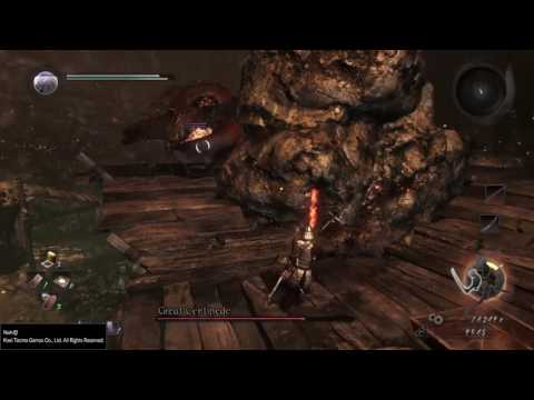 Nioh funny looking giant caterpillar boss fight