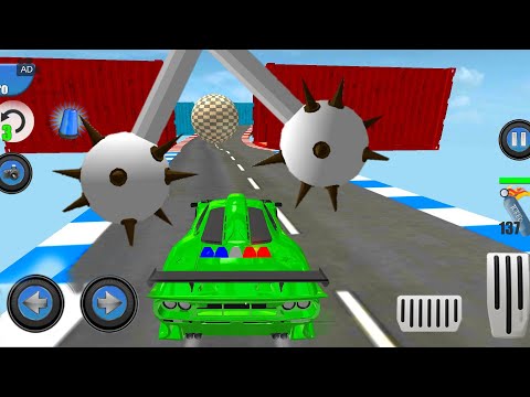 Police Car Stunts GT Racing: Ramp Car Stunt - Driving Simulator 3D - Car Games #77 - police car