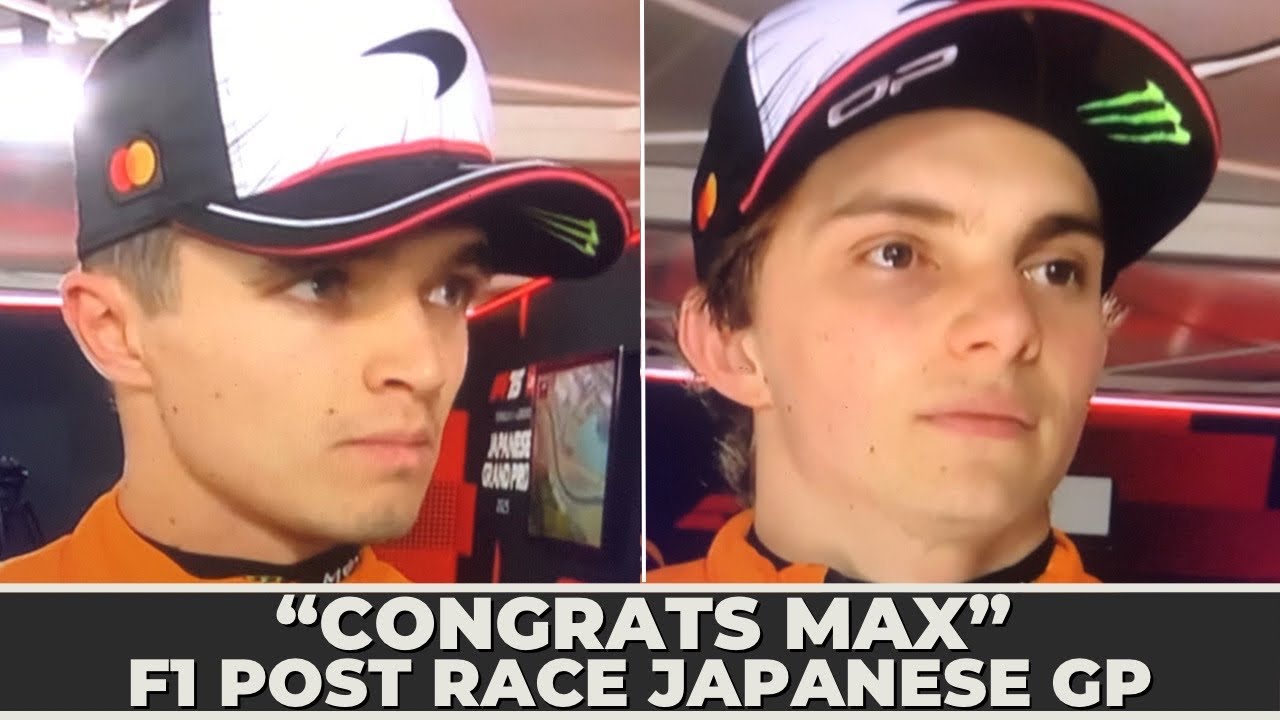 Lando Norris Reacts To Max Verstappen WINNING The 2025 Japanese GP!