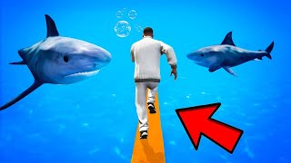 IF YOU FALL YOU GET EATEN BY SHARK PARKOUR CHALLENGE GTA 5