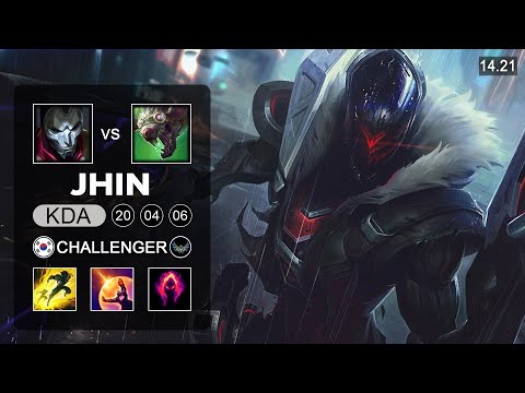 Jhin vs Twitch ADC - KR Challenger - Patch 14.21 Season 14