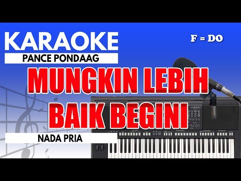 Karaoke - Walau Hati Menangis // Pance Pondaag ( Nada Pria )