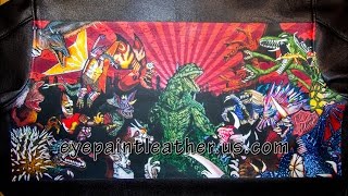 Godzilla Flick Leather Jacket Painting