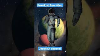 Free Astronaut Green Screen on Galaxy #isro  #astronaut #chanderyan3