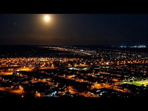 Primeiro Voo Noturno Sobre Jataí | As Luzes da Cidade Vista do Alto - DJI MINI 3