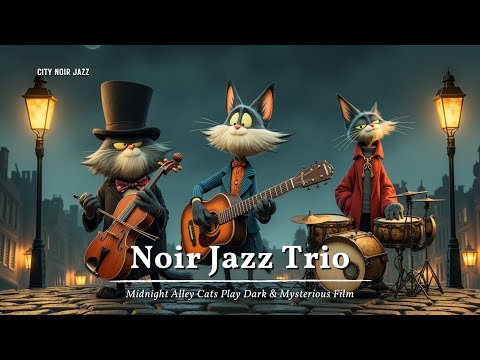 Noir Jazz Trio - Midnight Alley Cats Play Dark & Mysterious Film Noir Music 🎷