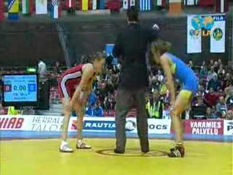 55kg EM08 Johanna Mattason SWE-Christiane Knittel GER