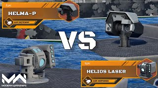 (OUTDATED) Helma-P Vs Helios Laser! | Modern Warships