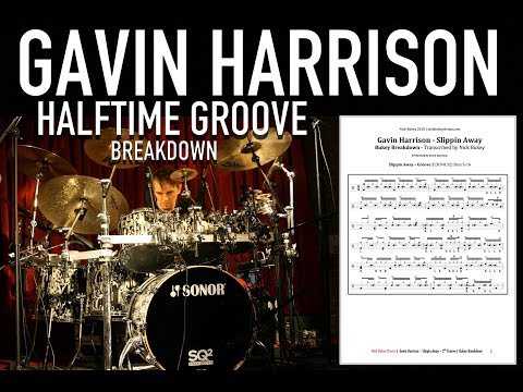 Gavin Harrison Halftime Groove Breakdown + Transcription - BUKEY BREAKDOWNS Ep1 - Drum Lesson